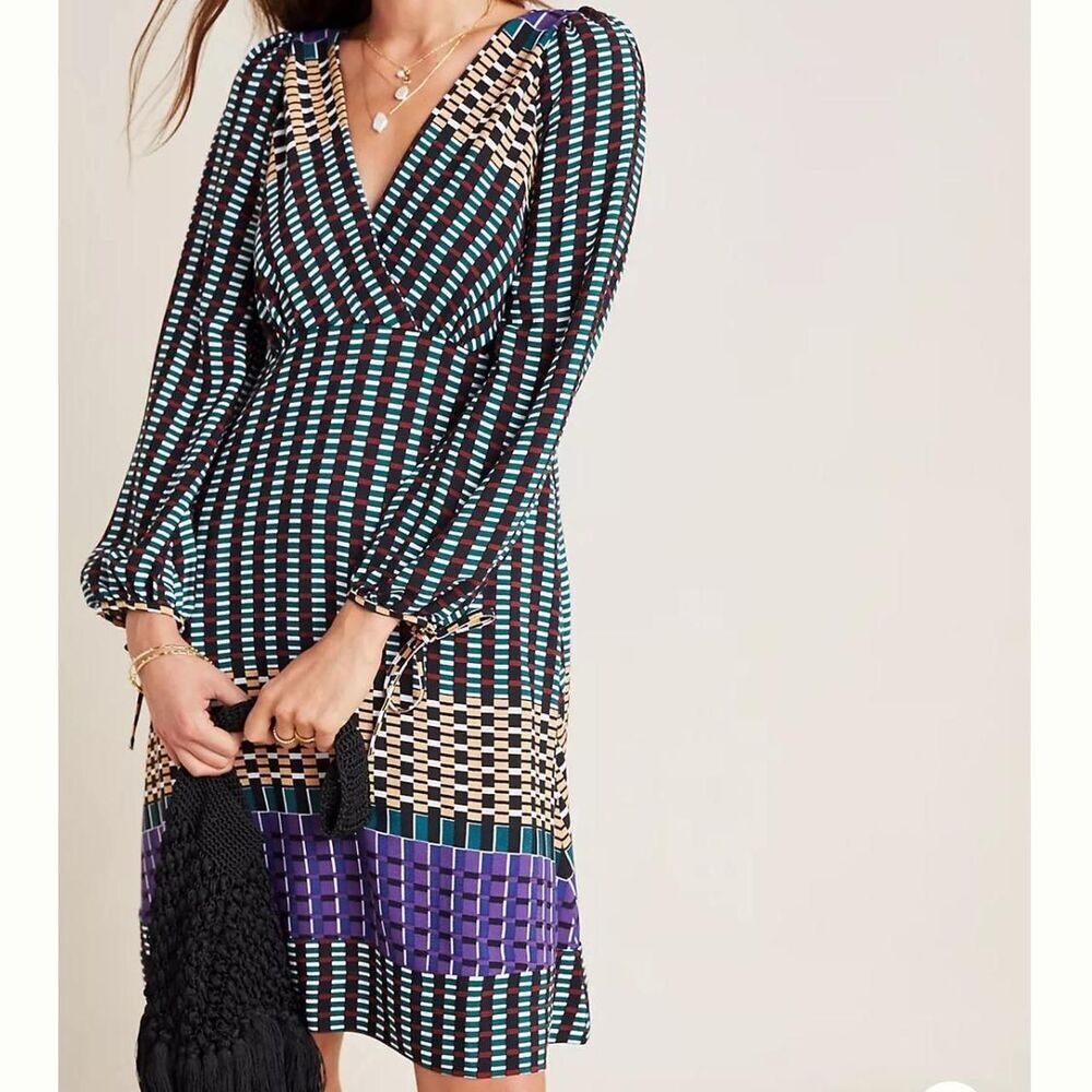 Maeve Vibrant Patterned Midi Dress